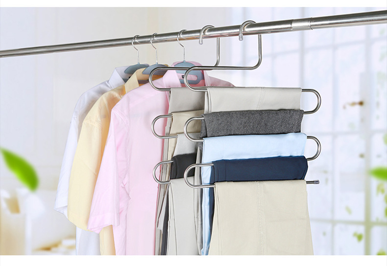 Trouser Hanger For Hangings Trousers/ties - Multi-layer Trouser Rack ...
