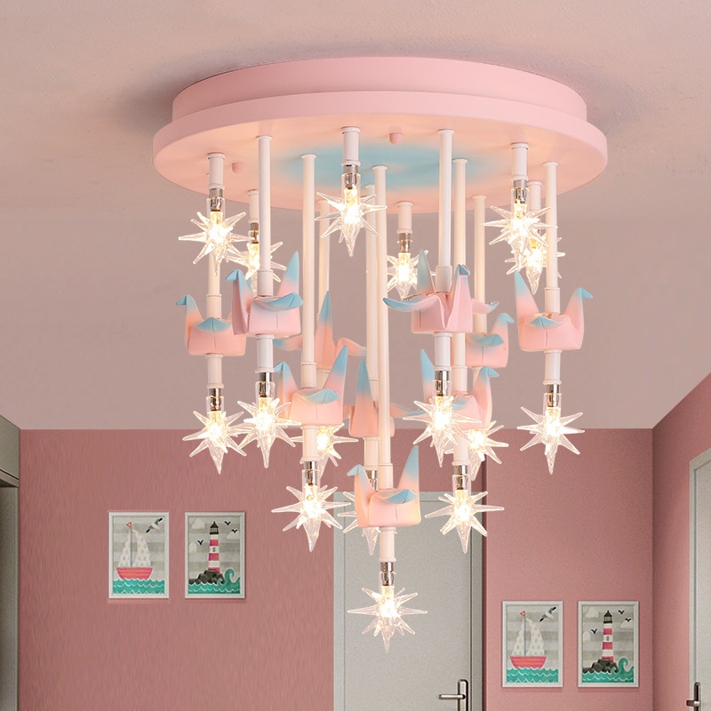 Modern Ceiling Lights Blue Pink ballon Baby Children Kids Room Bedroom  Girls Boys Led Ceiling Lamp