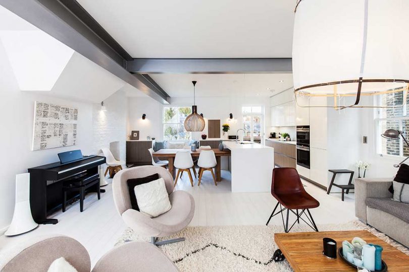 Two Adjacent Flats Merge Into Modern Apartment In Hampstead