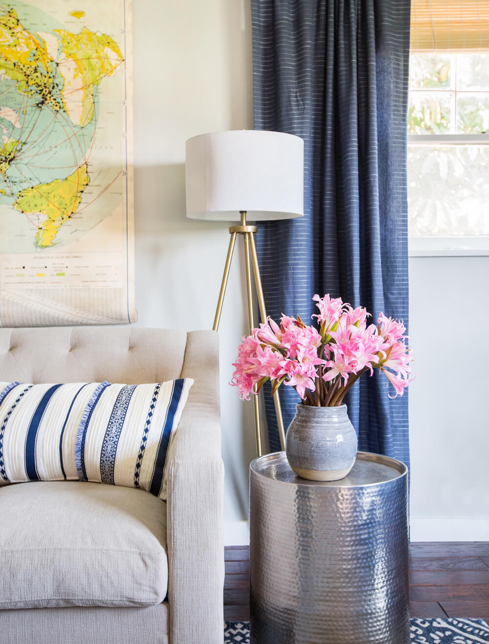Emily Henderson_Target_Makeover_Nanny Suprise_Happy_Modern_Traditional_Eclectic_Makeover_Blue_Pink_Living Room_29