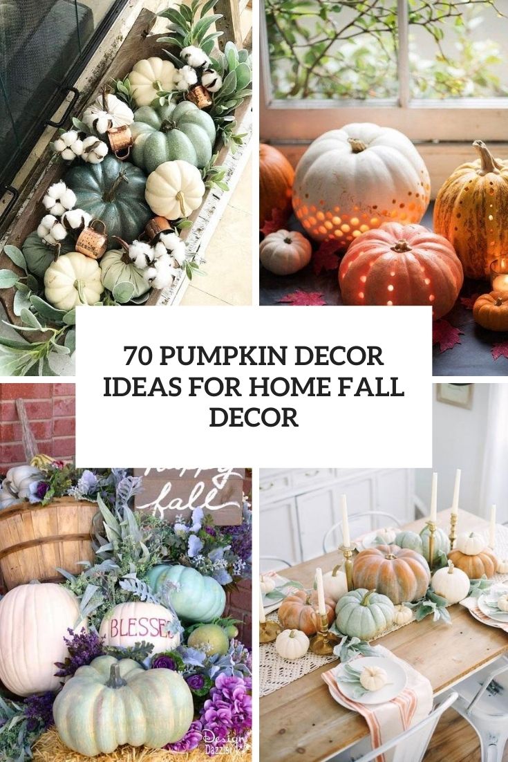 Pumpkin Decor Ideas For Home Fall Decor Cover