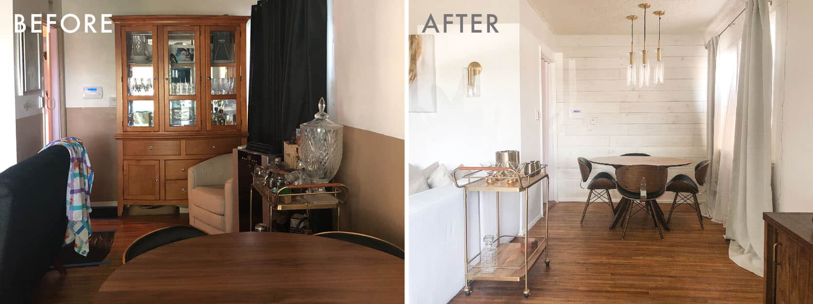 How Ajai Transformed Her Parent'S Dark And Cluttered Living Room Into Their Dream Minimalist Mid-Century Glam Oasis