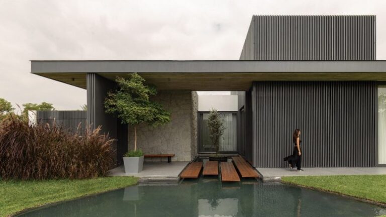 This stylish Ecuador house is nestled into the surroundings and it harmoniously merges with them