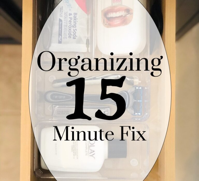 Calm The Chaos With A Quick 15 Minute Organizing Fix