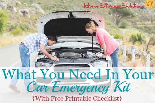 Car Emergency Kit List {With Printable}