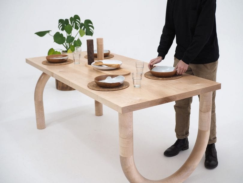 Forge Creative Makes Typography-Inspired Wooden Tables