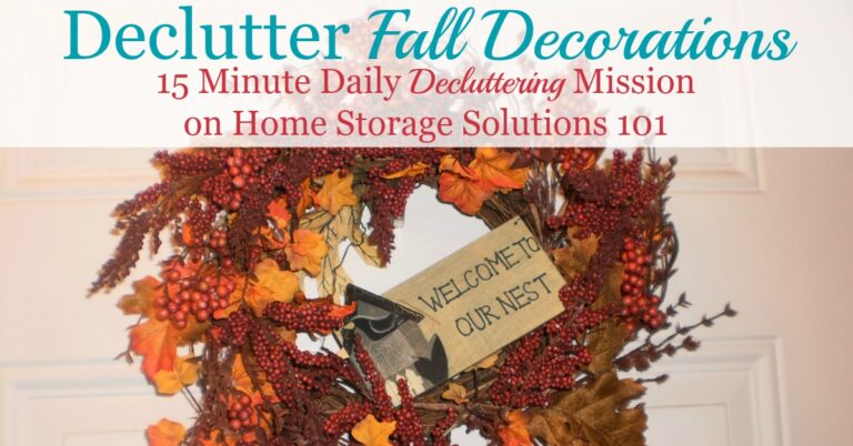How To Declutter Fall Decorations