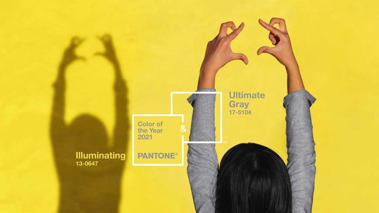 Pantone Color Of The Year 2022: Illuminating + Ultimate Gray